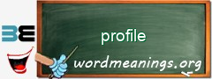 WordMeaning blackboard for profile